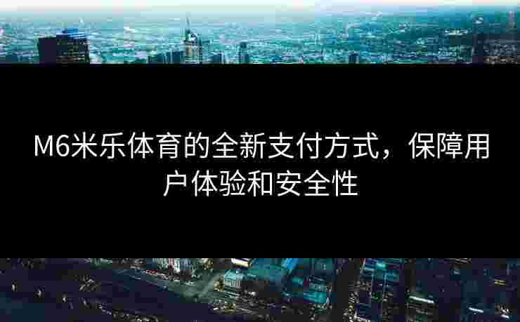 M6米乐体育的全新支付方式，保障用户体验和安全性